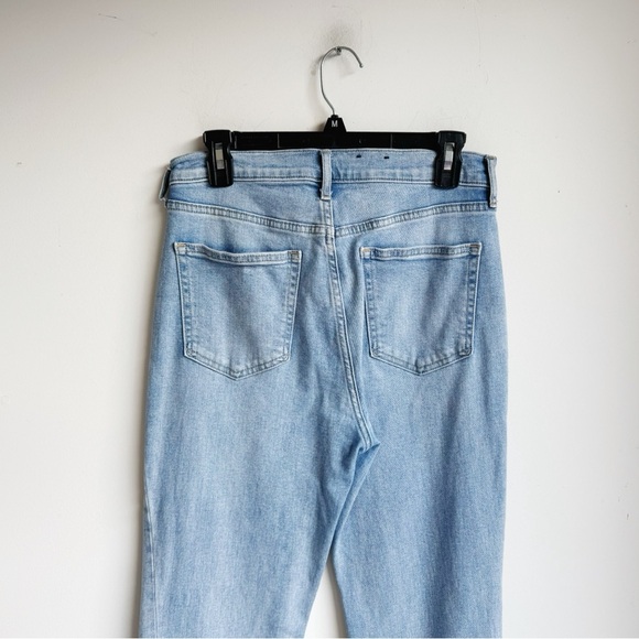 GAP 70's Flare High Rise Jeans in Light Destroy 8 - Picture 4 of 7
